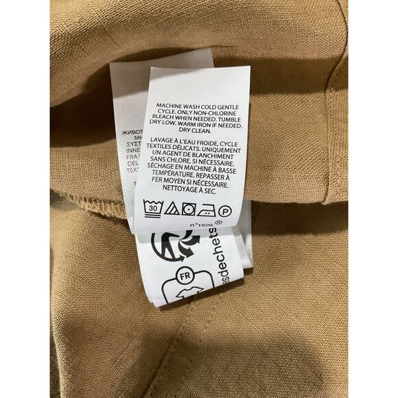 Ralph Lauren Belted Polo Tan Midi Shirtdress Size 2 NWT - Picture 5 of 6